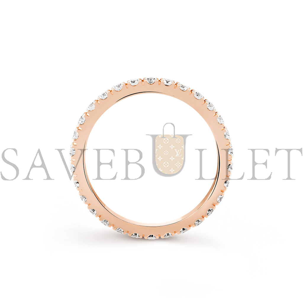 van cleef arpels fÉlicitÉ wedding band, 2.1 mm - rose gold, Di*m*nd  vcarp7rh00
